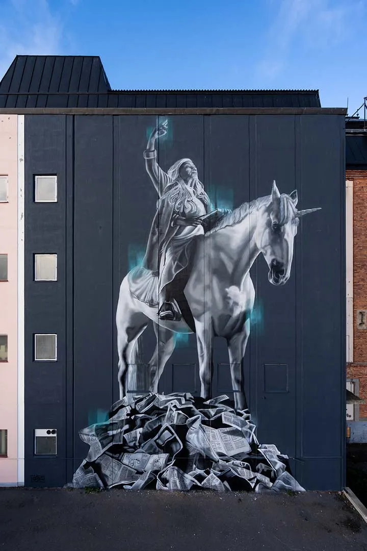 Artscape Form - painted mural detail
