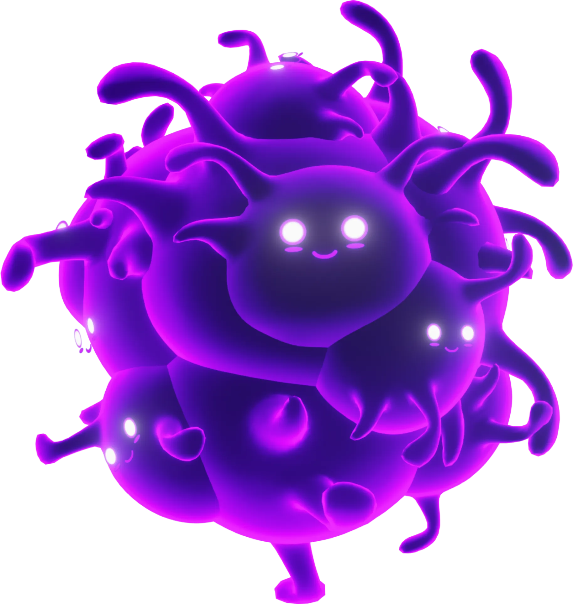 Purple blob character